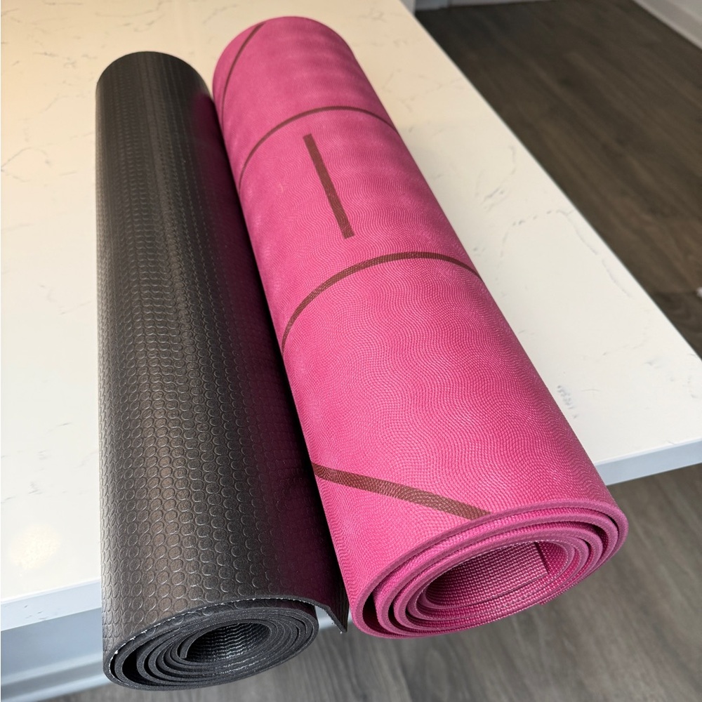 Pink and Black Yoga Mats